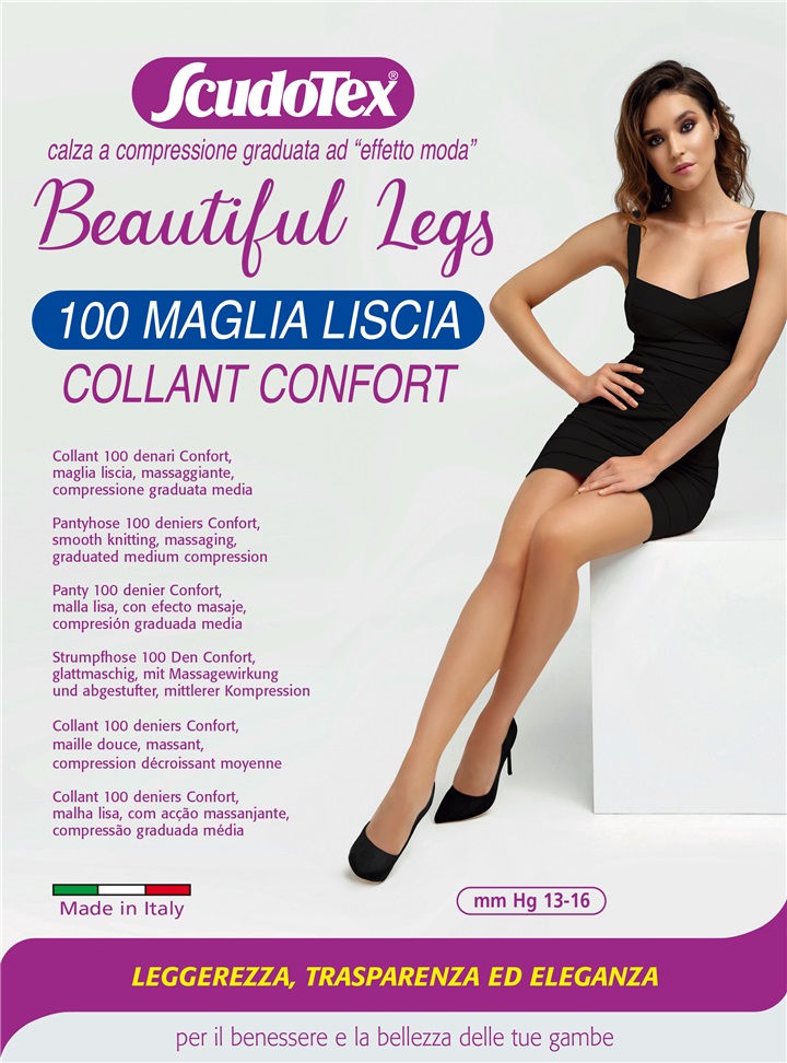 COLLANT 100 DEN MAGLIA LISCIA CONFORT - 